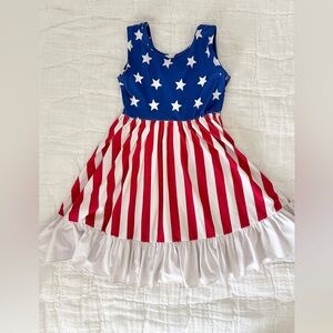 Little Stocking Co American Flag dress size 4t